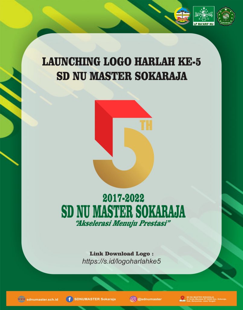 Sambut Harlah, SD NU Master Sokaraja Launching Logo